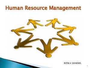 Human Resource Management RITIKA SHARMA 1 What is