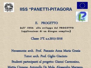 IISS PANETTIPITAGORA DALLIDEA AL PROGETTO Sperimentazione della flipped