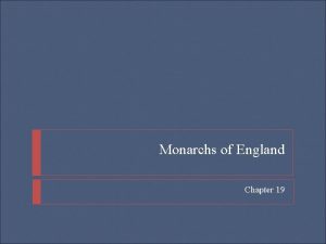 Monarchs of England Chapter 19 Henry VII begins
