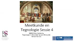 Meetkunde en Tegnologie Sessie 4 SBIDZ Open Saldanha