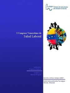 I Congreso Venezolano de Salud Laboral Invitacin y