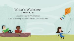 Writers Workshop Grades K12 Ginger Rowe and Beth