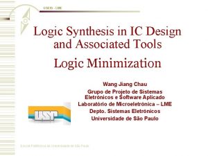 GSEIS LME Logic Synthesis in IC Design and