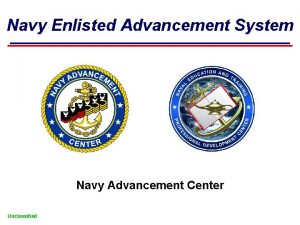 Navy Enlisted Advancement System Navy Advancement Center Unclassified