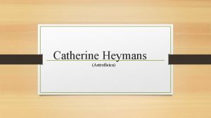 Catherine Heymans Astrofsica Biografa Catherine Heymans recibi a