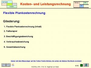 Aufwand Kosten und Leistungsrechnung Erlse DB v K