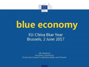 blue economy EUChina Blue Year Brussels 2 June