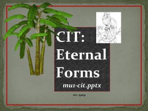 CIT Eternal Forms mu 1 cit pptx rev