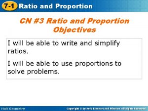 7 1 Ratio and Proportion CN 3 Ratio
