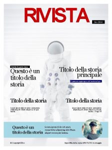 RIVISTA Titolo della storia principale Novit di questo