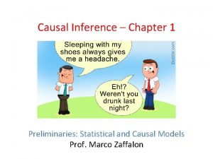 Causal Inference Chapter 1 Preliminaries Statistical and Causal