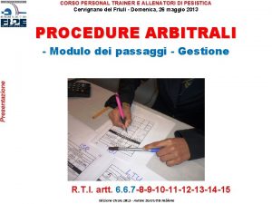 CORSO PERSONAL TRAINER E ALLENATORI DI PESISTICA Cervignano