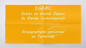 DGEMC Droits et Grands Enjeux du Monde Contemporain