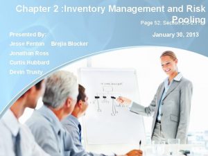 Chapter 2 Inventory Management and Risk Pooling Page