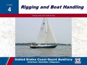 Chapter 4 Rigging and Boat Handling Sailing Skills