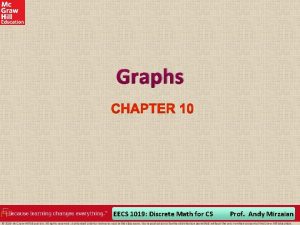 Graphs EECS 1019 Discrete Math for CS Prof