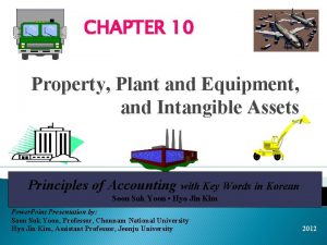 CHAPTER 10 Property Plant and Equipment and Intangible