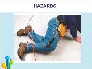 HAZARDS HAZARD Hazard in a practical term is