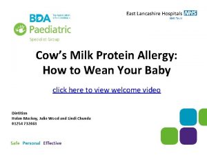 Cows Milk Protein Allergy How to Wean Your