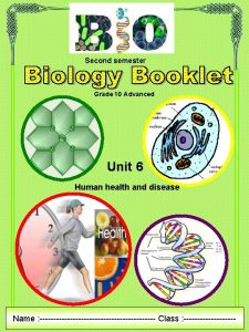 Second semester Grade 10 Advanced Unit 6 Human