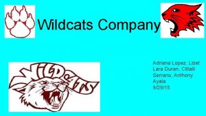 Wildcats Company Adriana Lopez Lizet Lara Duran Citlalli