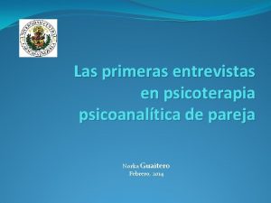 Las primeras entrevistas en psicoterapia psicoanaltica de pareja