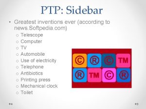 PTP Sidebar Greatest inventions ever according to news