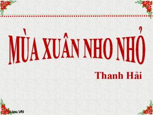 Thanh Hi Tai Lieu VN I Tm hiu