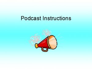 Podcast Instructions Podcast Examples Book Review Podcast audio