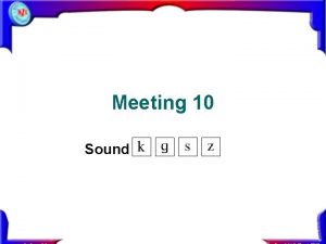 Meeting 10 Sound I Sound key Pronunciation AudioUnit28