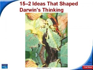 15 2 Ideas That Shaped Darwins Thinking Slide