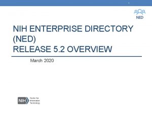 Nih enterprise directory
