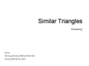 When are triangles considered similar