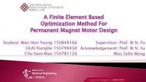 A Finite Element Based Optimization Method For Permanent