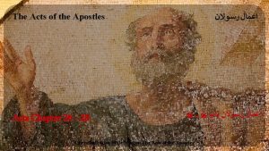 The Acts of the Apostles Acts Chapter 26