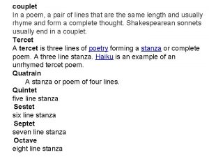 Parallel lines poem