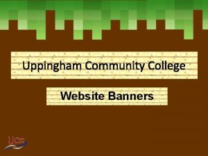 Uppingham Community College Website Banners Website Design Teacher