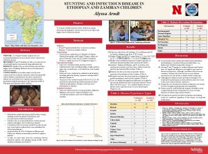 STUNTING AND INFECTIOUS DISEASE IN ETHIOPIAN AND ZAMBIAN