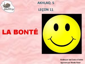 AKHLAQ 5 LEON 11 LA BONT Ralis par