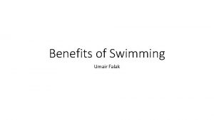 Benefits of Swimming Umair Falak patient 16 year