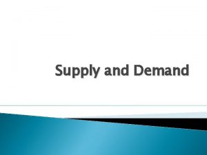 Supply and Demand Demand Law of Demand economic