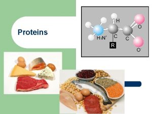 Proteins What are proteins l l l Contain