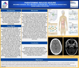 PHENTERMINE INDUCED SEIZURE MOHAMED BARAKAT M D MOSTAFA