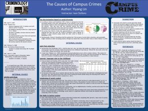 The Causes of Campus Crimes Author Yiyang Lin