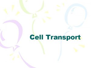 Cell Transport Maintaining Balance Homeostasis process of maintaining