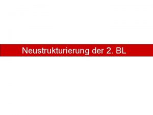 Neustrukturierung der 2 BL 2 Bundesliga Damen Herren