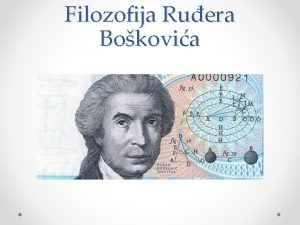 Filozofija Ruera Bokovia ivotopis Roenje 18 svibnja 1711