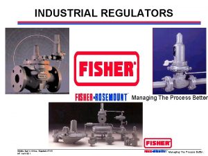 INDUSTRIAL REGULATORS Managing The Process Better MiddleEast Africa