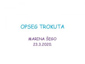 OPSEG TROKUTA MARINA EGO 23 3 2020 TO