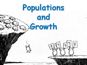 Populations and Growth KEY CONCEPT Populations grow in